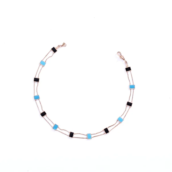 Urbane square stone anklet - Image 2