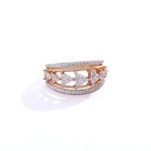Triangles infused ring