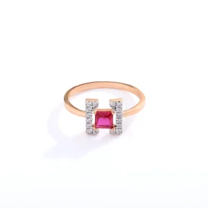 Red drop ring