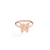 Golden butterfly ring