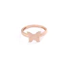 Golden butterfly big ring