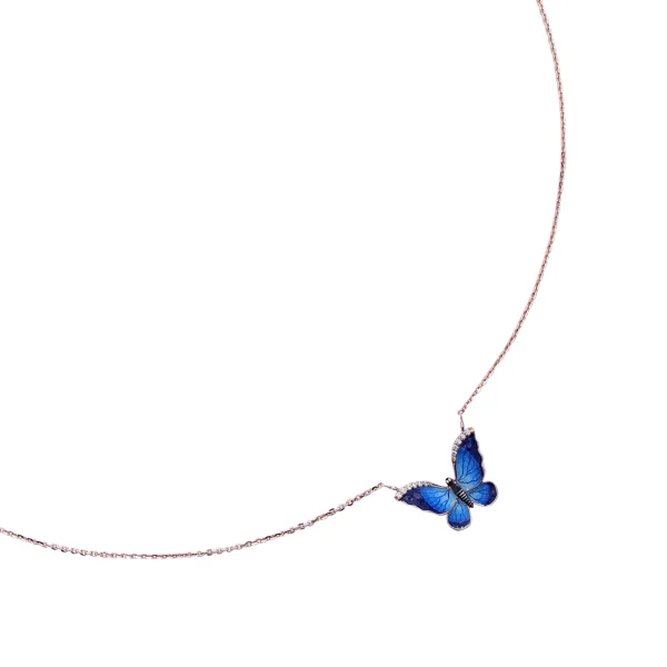 Electric Blue Butterfly chain - Image 3