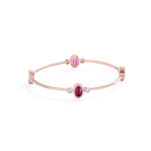Crimson stone Bangle