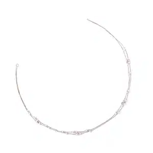 Thin thread pearl flow chain