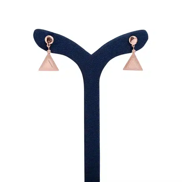 Triangle loud earrings