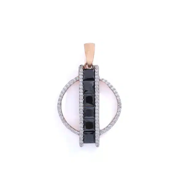 Blue stone wrap pendant