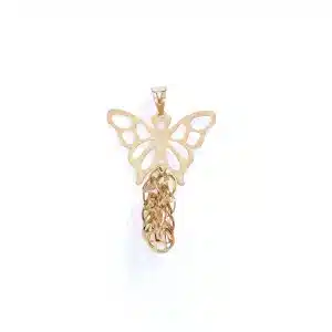 Dangling butterfly pendant