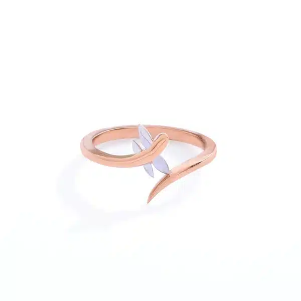 Gilded Petal Wrap Ring
