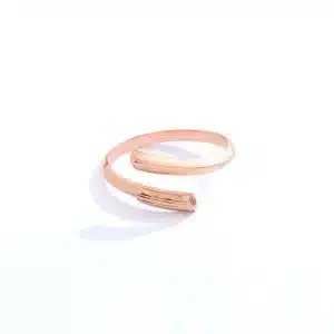 Golden Twist Knot Ring