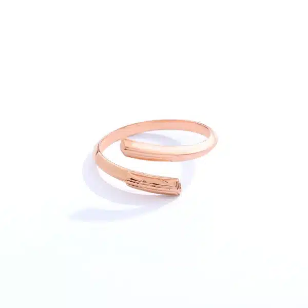 Golden Twist Knot Ring